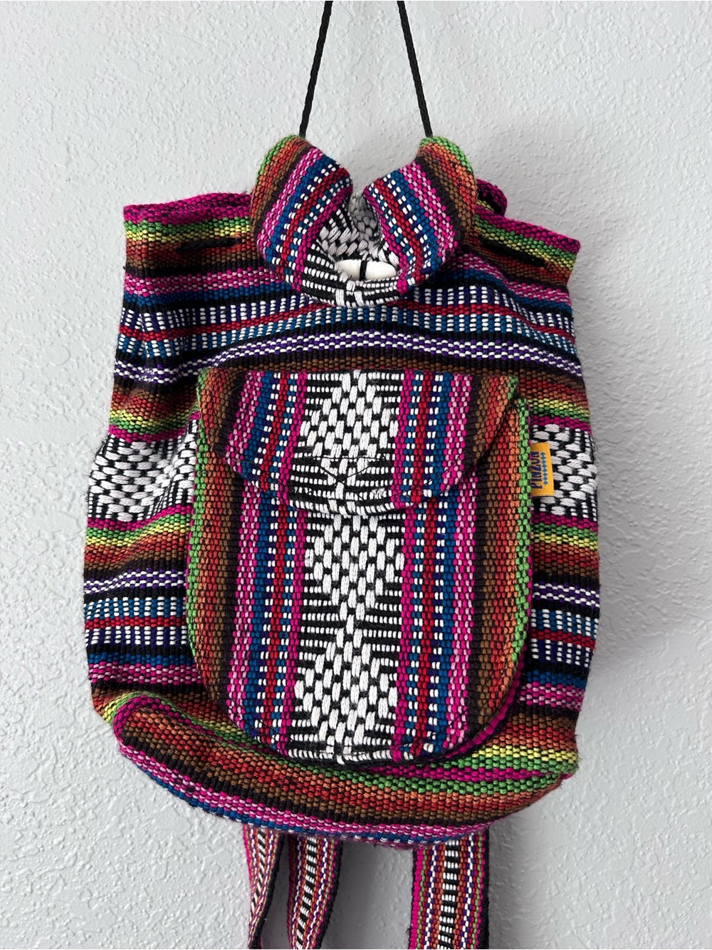 Pinzon Multicolor Festival Backpack Made in Mexico - Picture 14 of 14